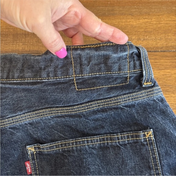 Levi’s 514 Jeans Mens Size 36x34 Blue Denim Slim Straight Carpenter Y2K Workwear - Picture 5 of 13